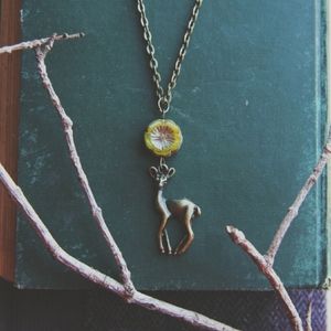 Flora & Fawna ~ a handmade woodland boho necklace
